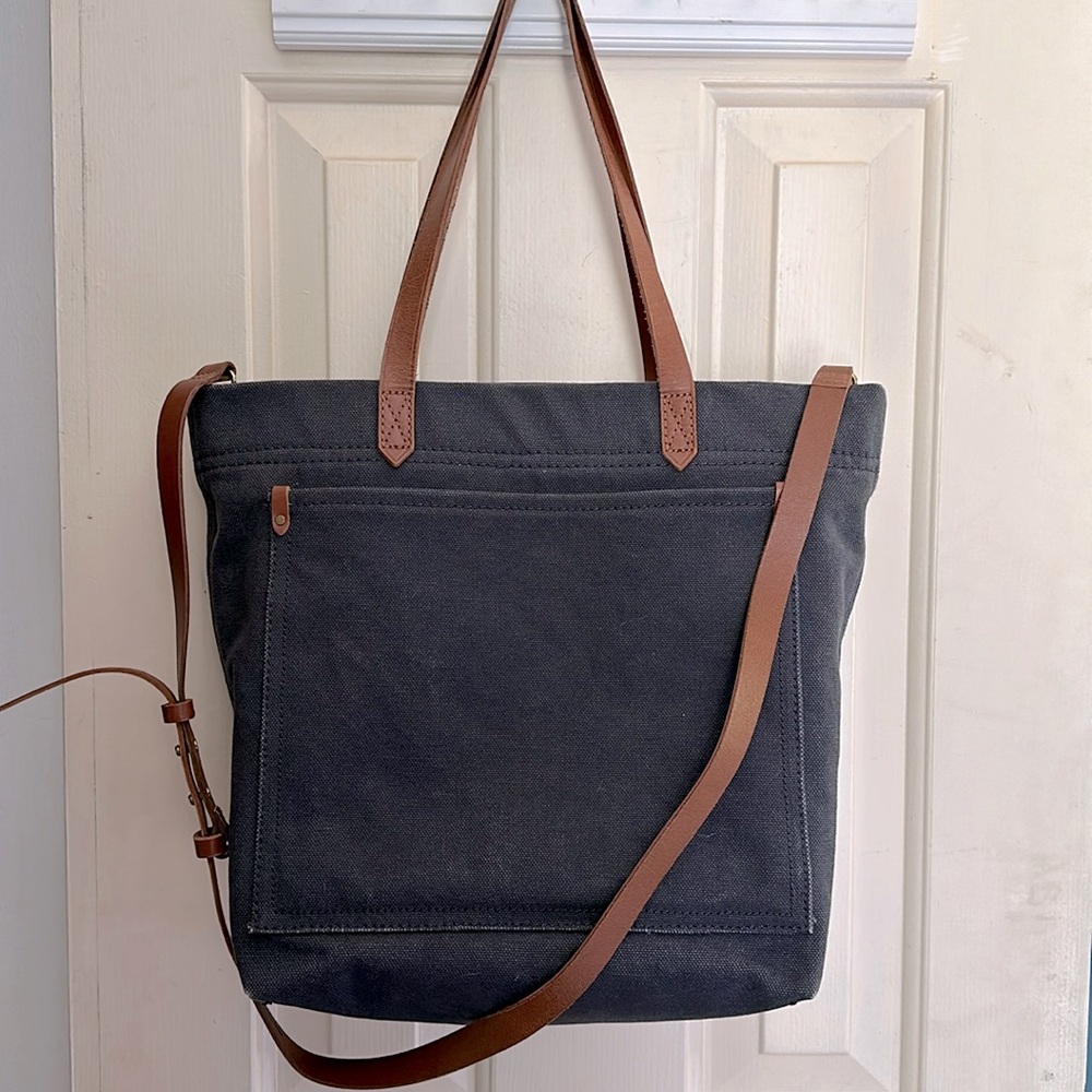 Madewell Medium Transport Tote Canvas Black